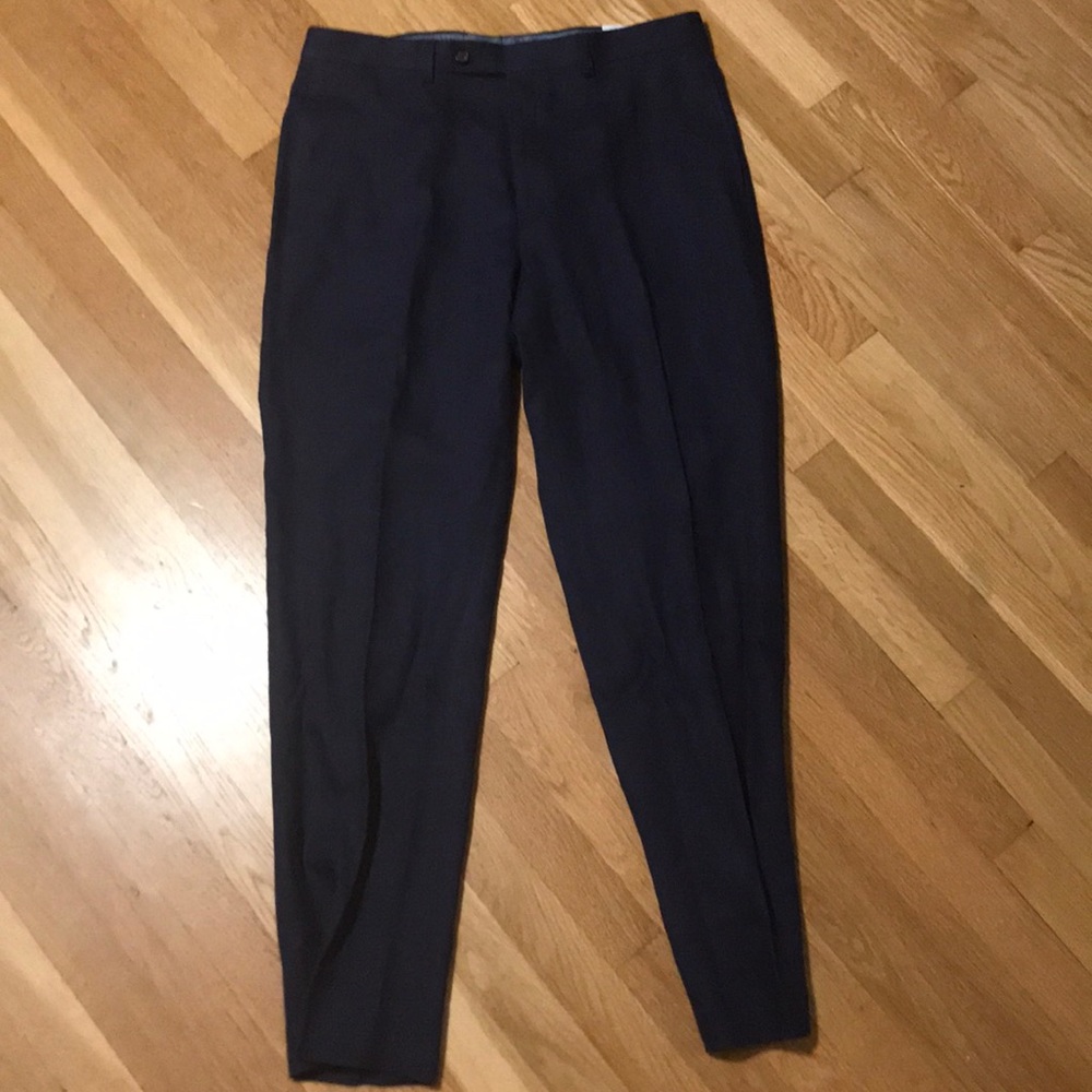 Stunning 100% linen navy dress pants
